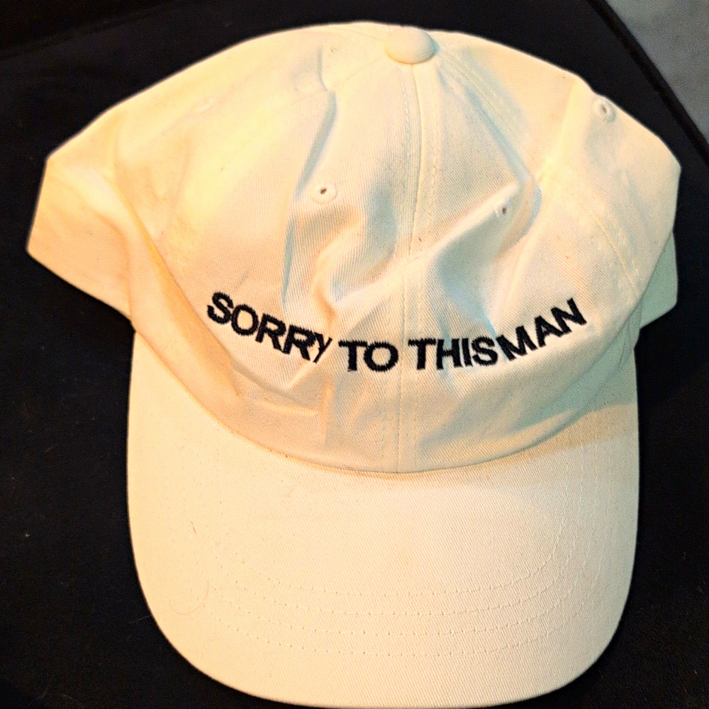 Yupoong White Solid Baseball Cap, OS, Adjustable "Sorry To This Man" Keke Palmer